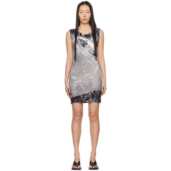  Elliss Ssense Exclusive Gray Float Minidress 