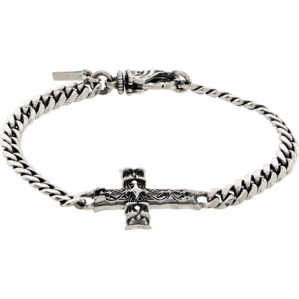  Emanuele Bicocchi Chain Notre-dame Cross Bracelet 