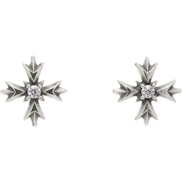  Emanuele Bicocchi Crest Crystal Earrings 