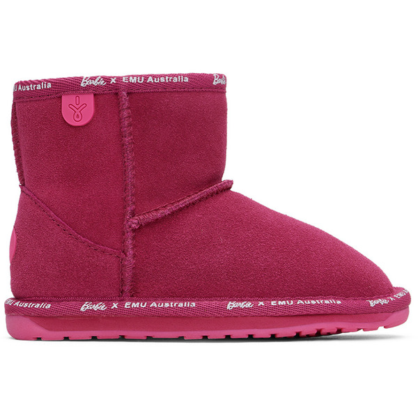  Emu Australia Kids Pink Barbie Wallaby Mini Boots 