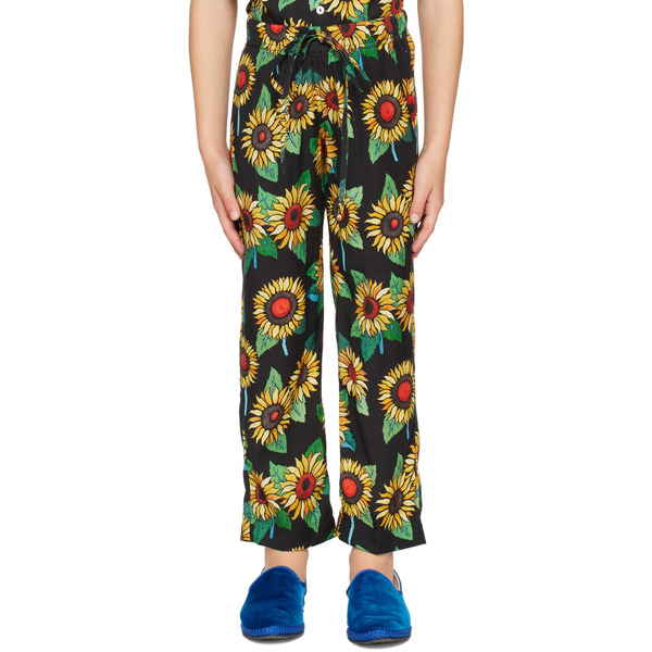  Endless Joy Kids Black Sunflower Lounge Pants 