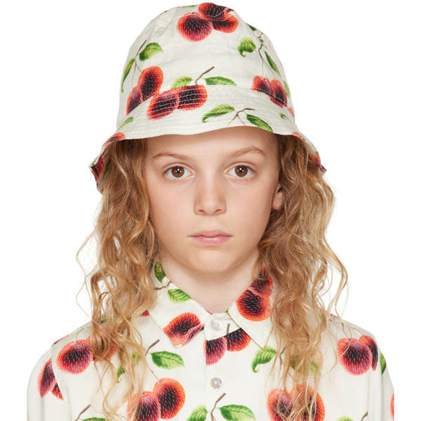  Endless Joy Kids White Rambutan Bucket Hat 