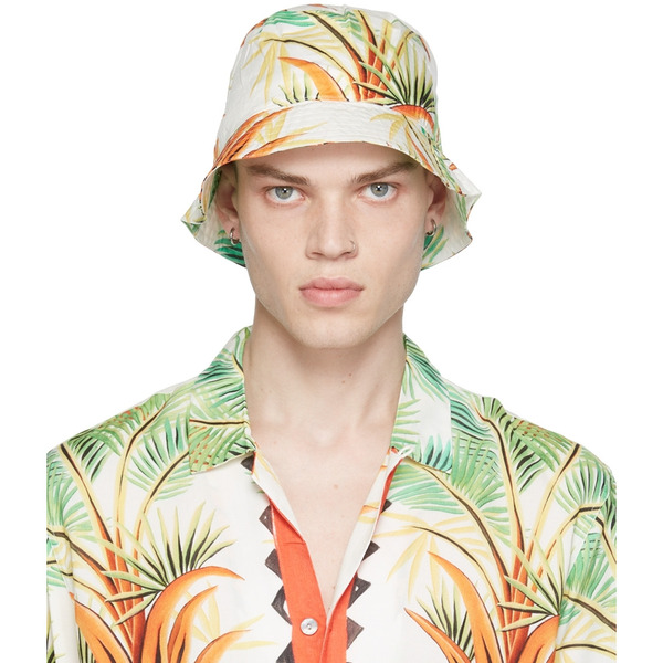  Endless Joy Off-white Date Palm Bucket Hat 