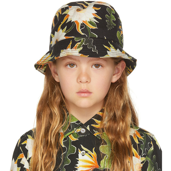  Endless Joy Ssense Exclusive Kids Black Epiphyllum Bucket Hat 