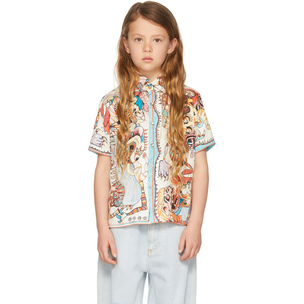  Endless Joy Ssense Exclusive Kids Off-white Barong Short Sleeve Shirt 