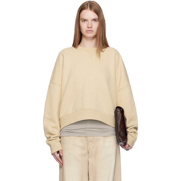  Entire Studios Beige Box Crew Sweatshirt 