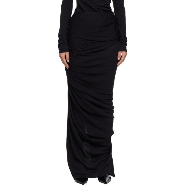  Entire Studios Black Dia Maxi Skirt 