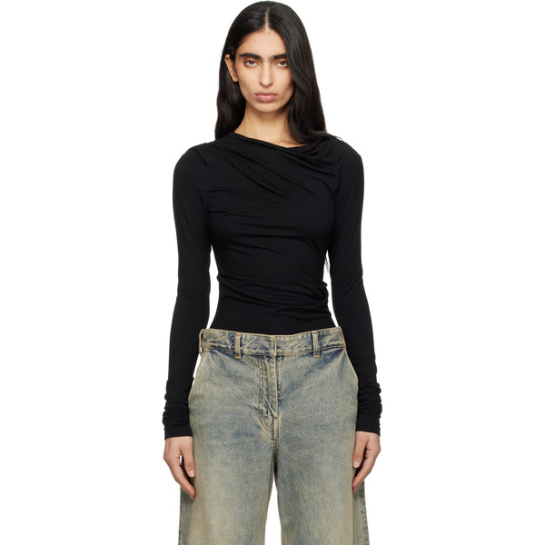  Entire Studios Black Drape Top 