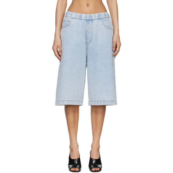  Entire Studios Blue Spar Denim Shorts 