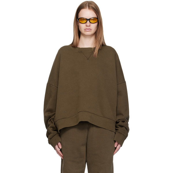  Entire Studios Brown Box Crew Sweatshirt 