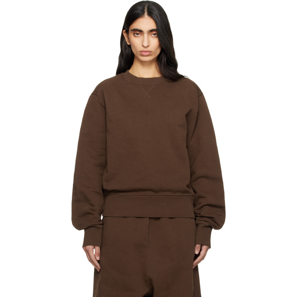 Entire Studios Brown Pod Crew Sweatshirt 