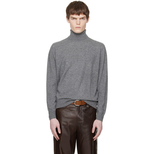  Entire Studios Gray Knit Turtleneck 