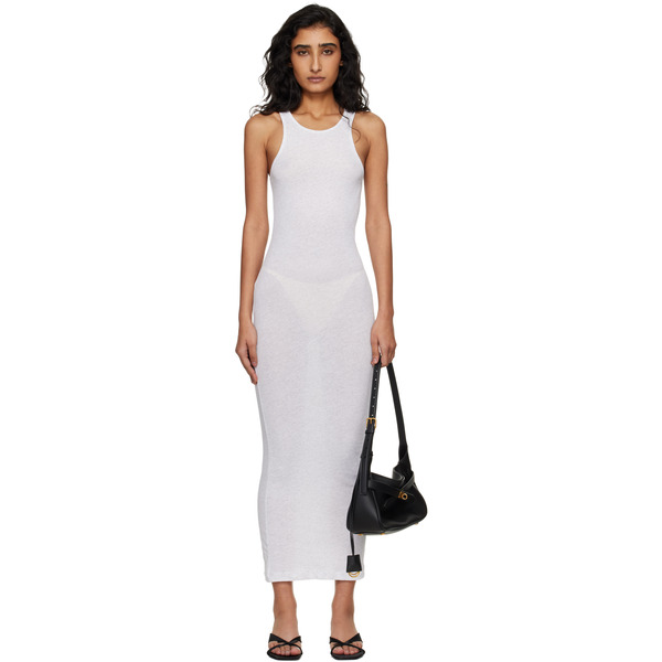  Entire Studios Gray Muscle Tank Midi Dress 