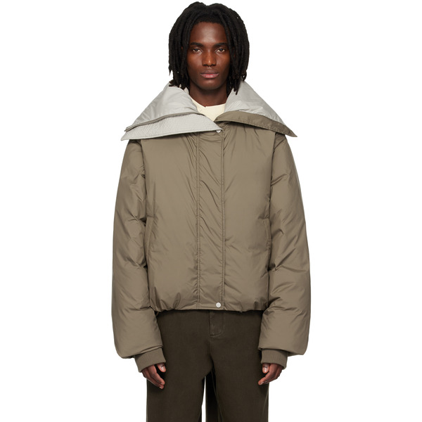  Entire Studios Khaki Kelly Down Jacket 