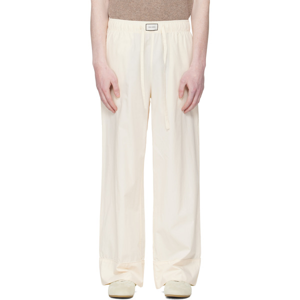  Entire Studios Off-white Pajama Lounge Pants 