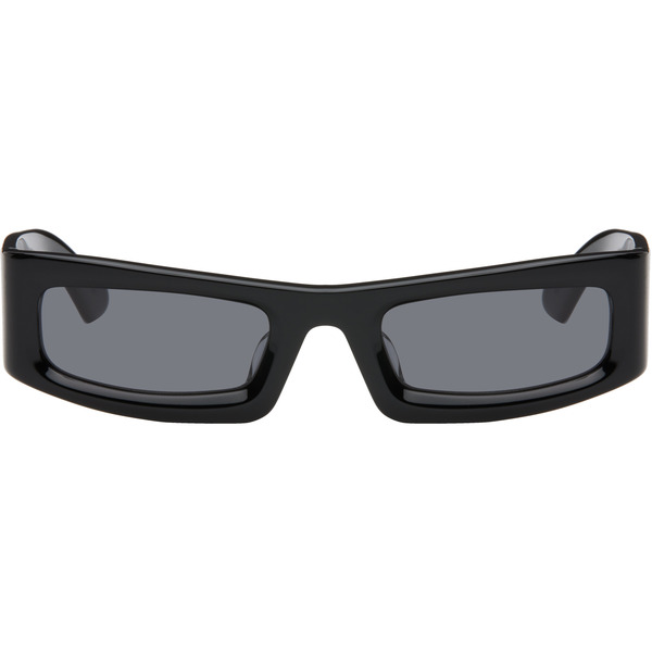  Entire Studios Ssense Exclusive Black Atheric Sunglasses 