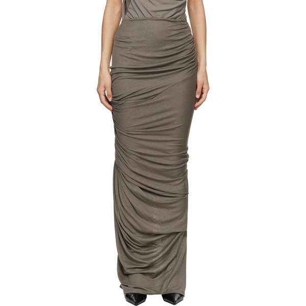  Entire Studios Taupe Dia Maxi Skirt 