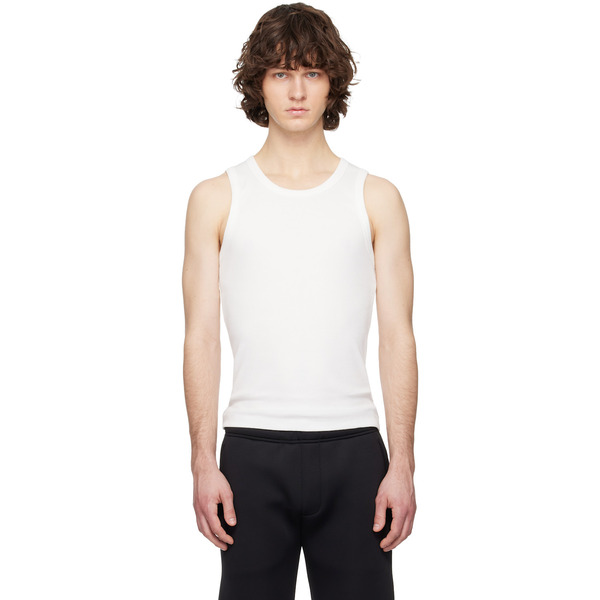  Entire Studios White Rib Tank Top 