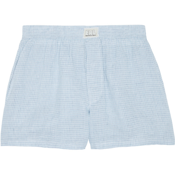  Erl Blue Plaid Woven Boxers 