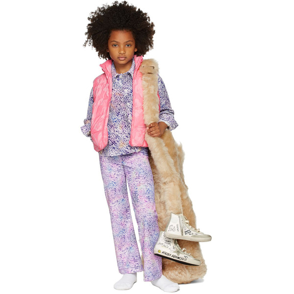  Erl Kids Purple Floral Lounge Pants 