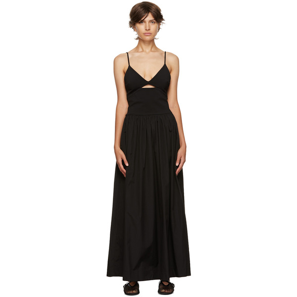  Esse Studios Black Tri Knit Maxi Dress 