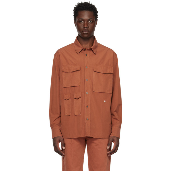 études Red Checkpoint Shirt 