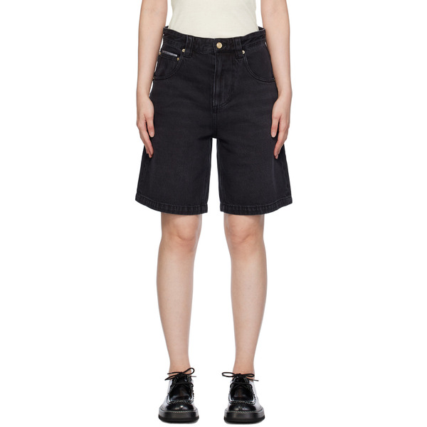  Eytys Ssense Exclusive Black Keanu Denim Shorts 