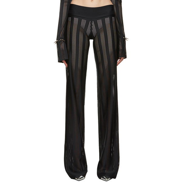  Fal-ash Ssense Exclusive Black Perforated Trousers 