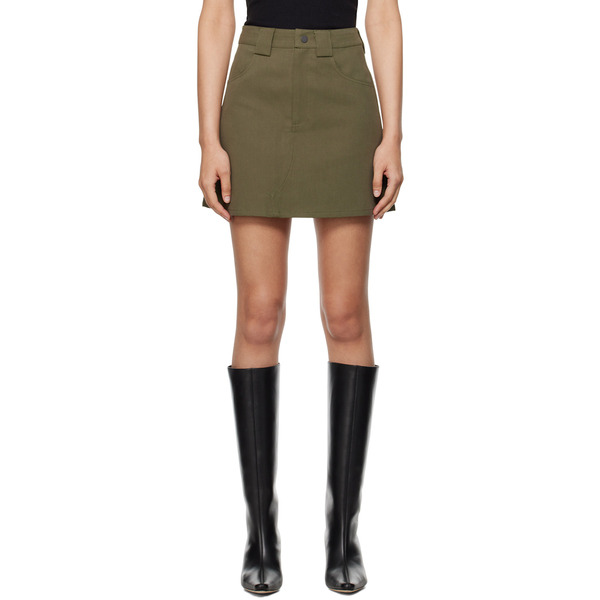  Fax Copy Express Khaki Pegged Miniskirt 