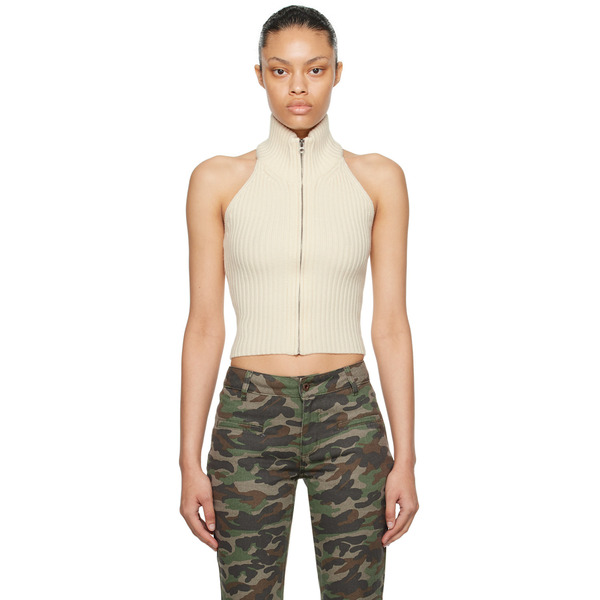  Fax Copy Express Off-white Open Back Sweater 