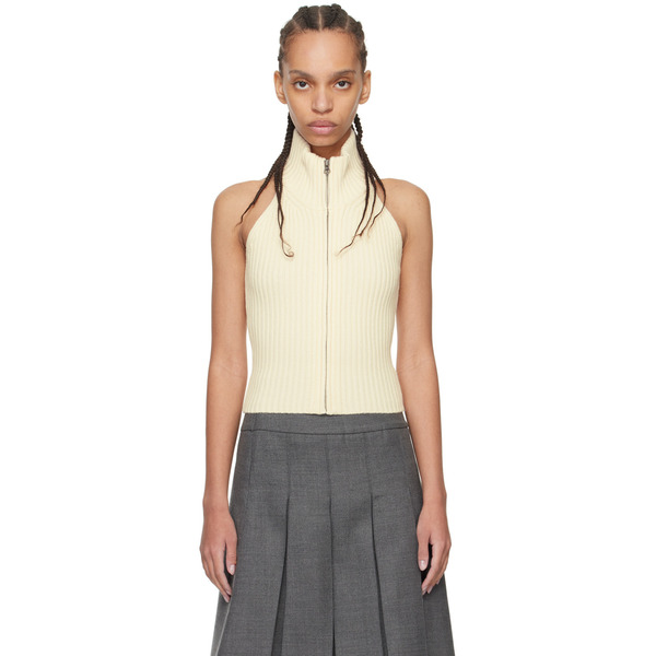 Fax Copy Express Off-white Open Back Sweater 
