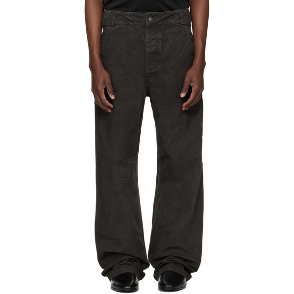  Fear Of God Black Washed Canvas Utility Jeans 