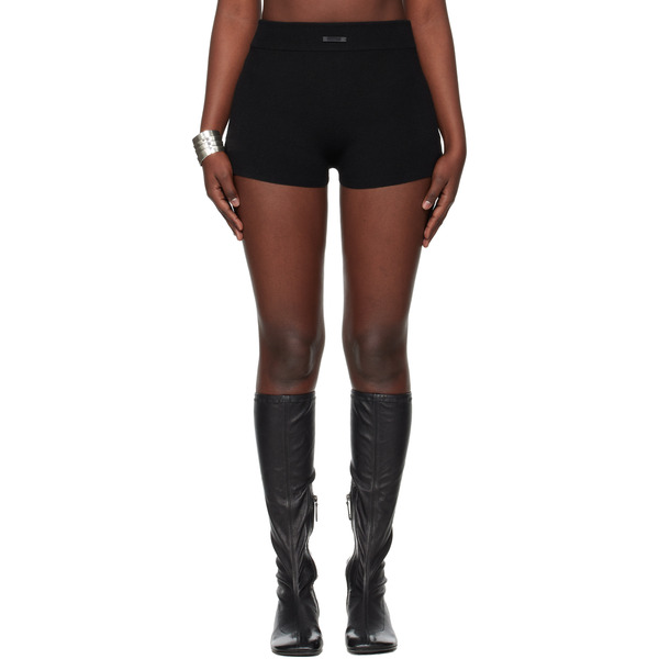  Fear Of God Essentials Black Holiday Rib Boy Shorts 