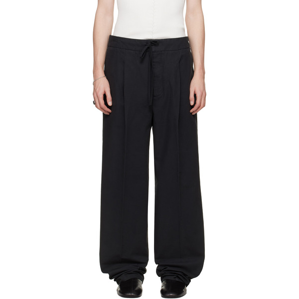  Fear Of God Essentials Black Pleat Front Trousers 