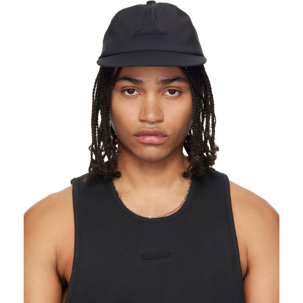  Fear Of God Essentials Black Signature 5 Panel Cap 