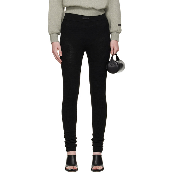  Fear Of God Essentials Black Waffle Leggings 