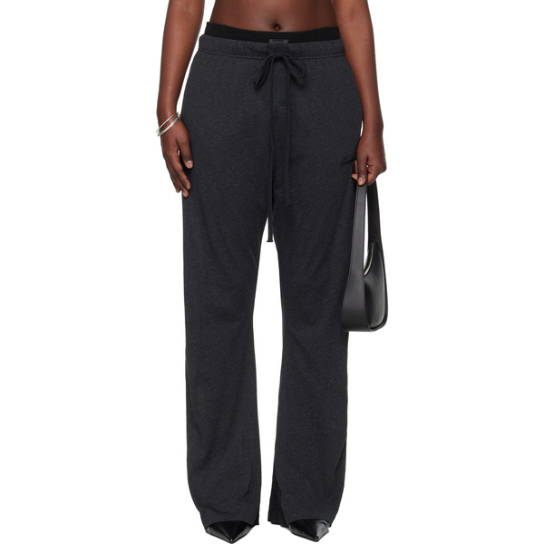  Fear Of God Essentials Gray Holiday Jersey Flare Lounge Pants 