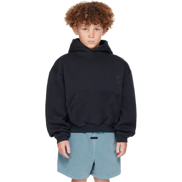  Fear Of God Essentials Kids Black Classic Hoodie 