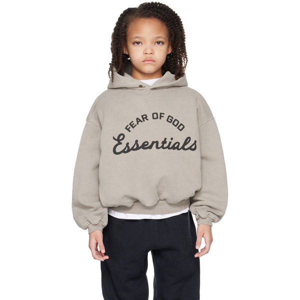  Fear Of God Essentials Kids Gray Training 90's Hoodie 