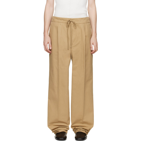  Fear Of God Essentials Tan Pleat Front Trousers 
