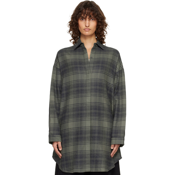  Fear Of God Gray & Khaki Relaxed Shirt 