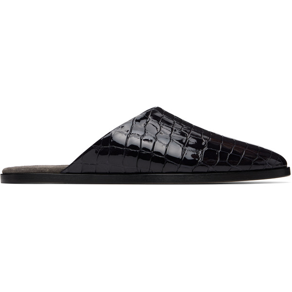  Fear Of God Navy Croc-embossed Slip-on Loafers 