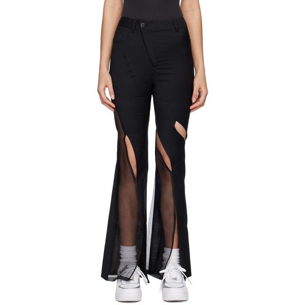 Feng Chen Wang Black Cutout Trousers 
