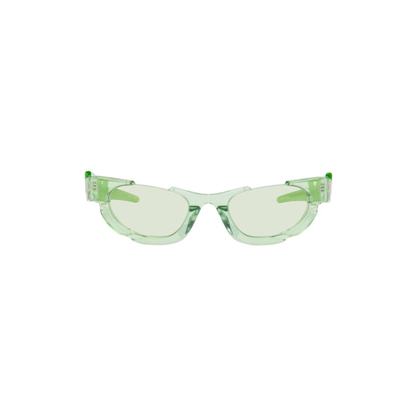  Feng Chen Wang Ssense Exclusive Green Phoenix Sunglasses 