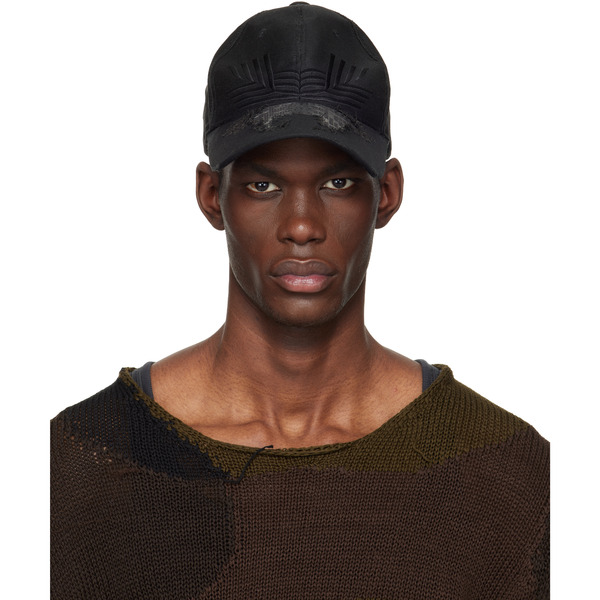  Fffpostalservice Black Laser Cut Damaged Cap 
