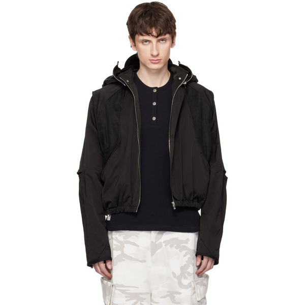  Fffpostalservice Black Parachute Hooded Gen 2 Jacket 