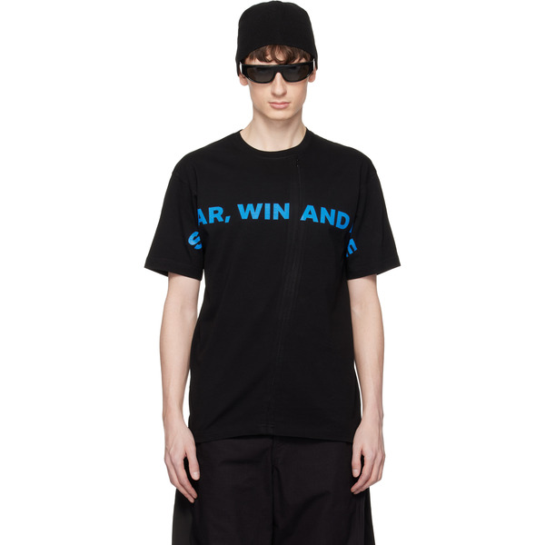  Fffpostalservice Black Swaf Conceal Zip T-shirt 