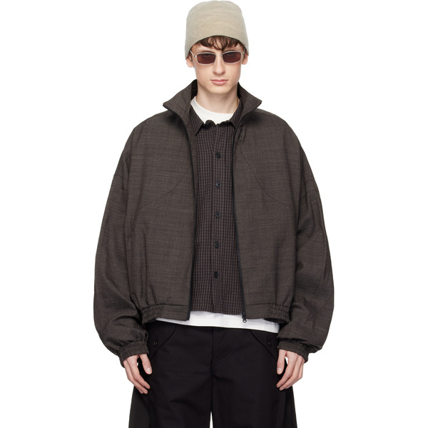  Fffpostalservice Brown Vented Os Track Jacket 
