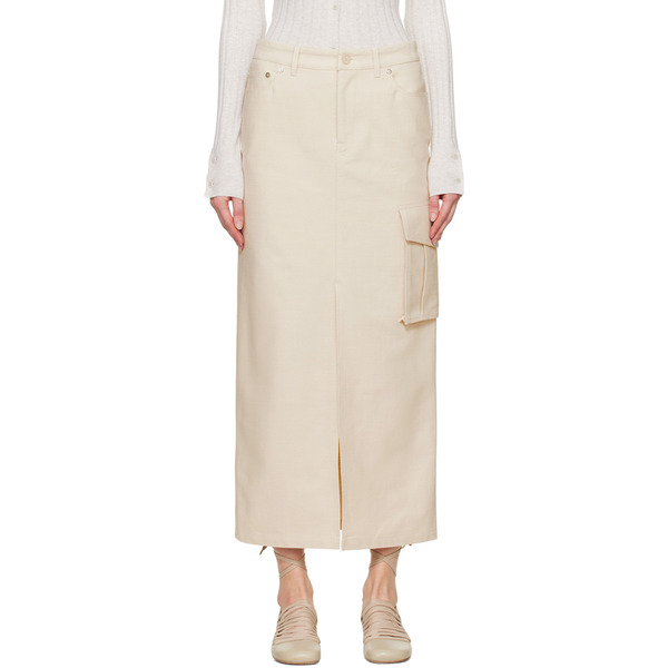  Filippa K Off-white Cargo Maxi Skirt 