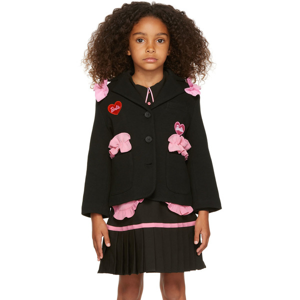  Flakiki Ssense Exclusive Kids Black Ruffled Barbie Jacket 